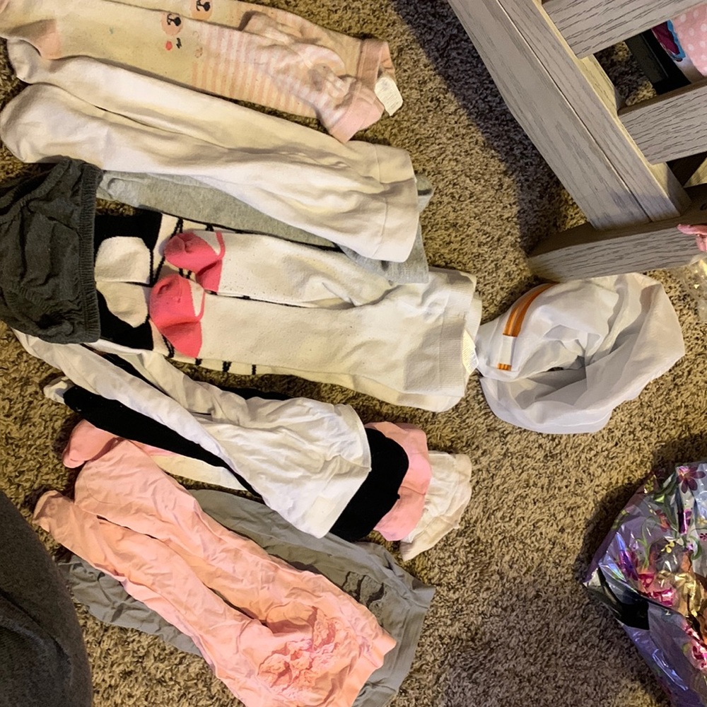 11 pairs of infant tights